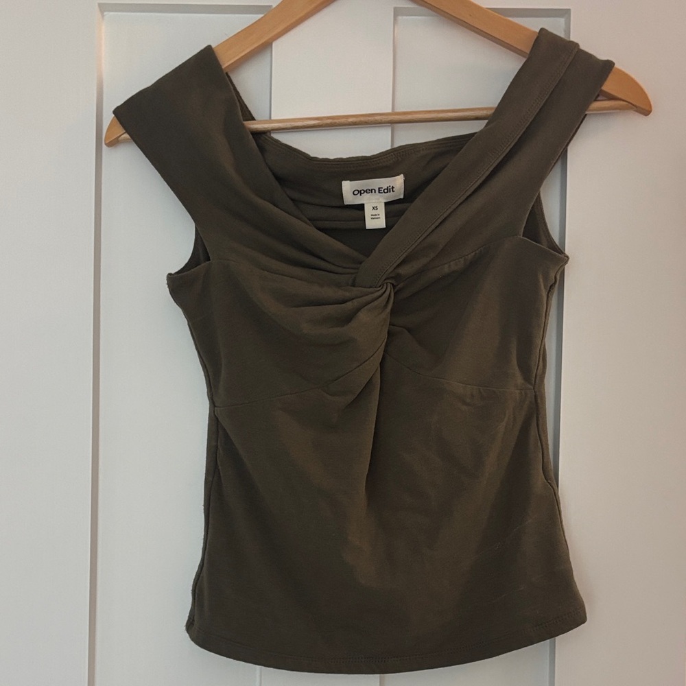 Olive Green Women's Top